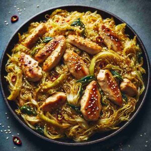Chicken and Cabbage Stir-Fry