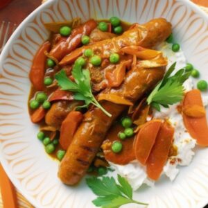 Curry Sausages Recipe mini