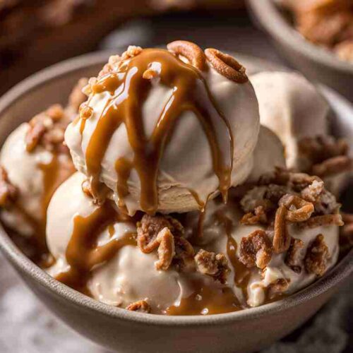 Salted Caramel Pretzel Ice Cream recipe