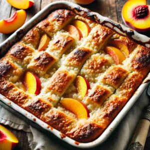 Sourdough Discard Peach Cobbler