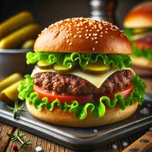 classic ground venison burger